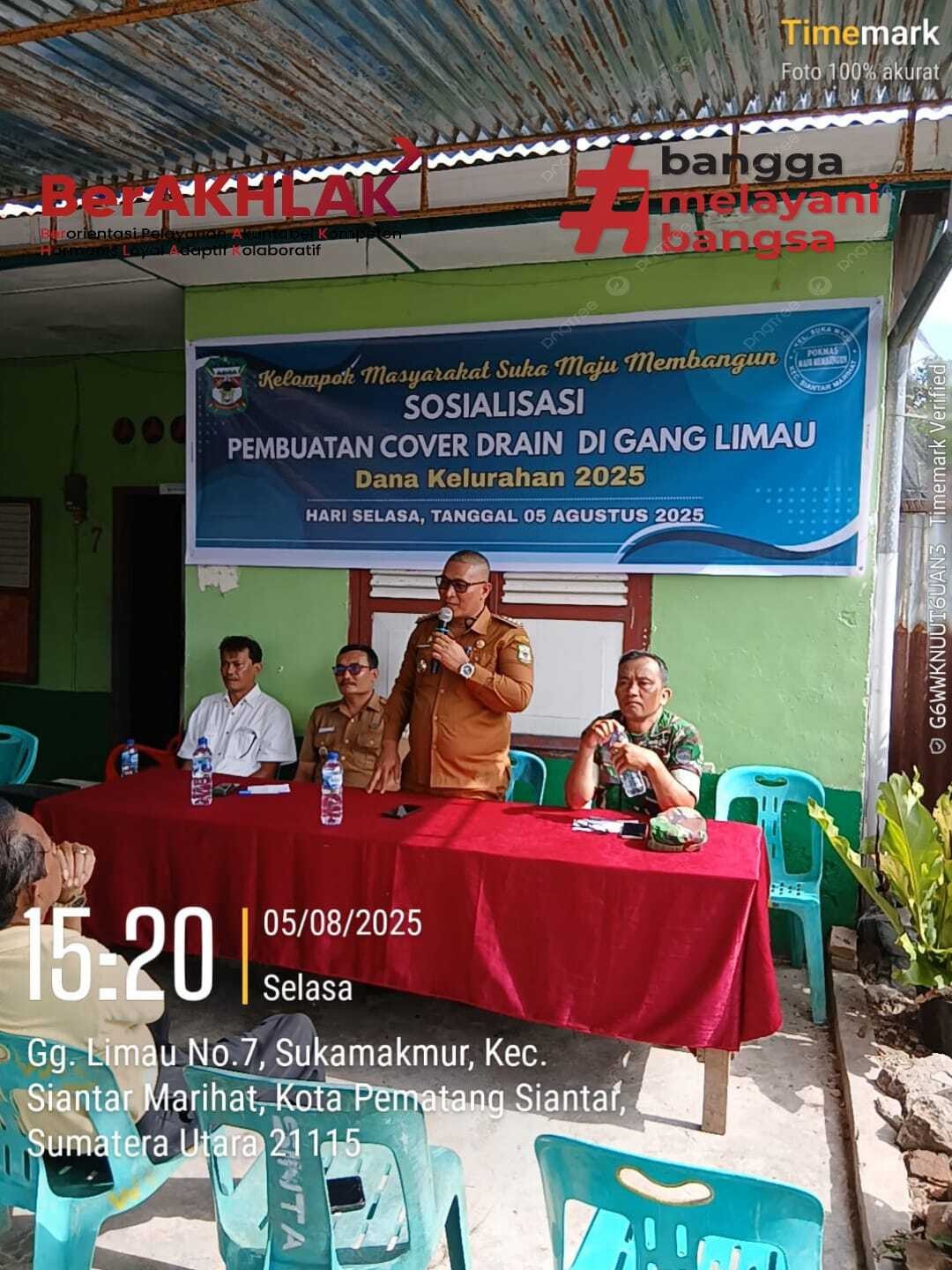 Sosialisasi Dana Kelurahan Tahun 2025 di Keurahan Suka Maju