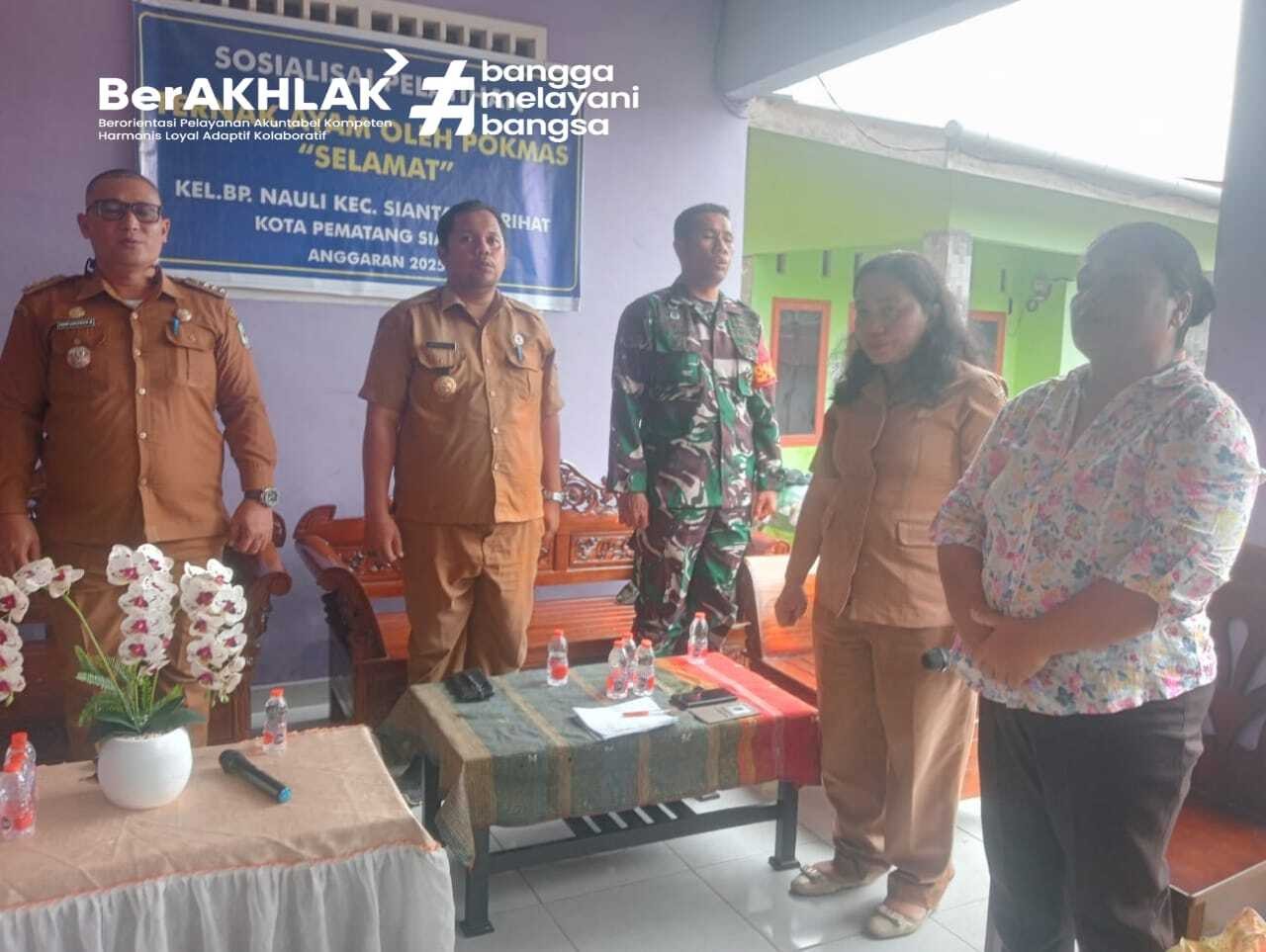 Sosialisasi Pelaksanaan Dana Kelurahan di Kelurahan BP. Nauli